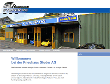 Tablet Screenshot of pneu-studer.ch